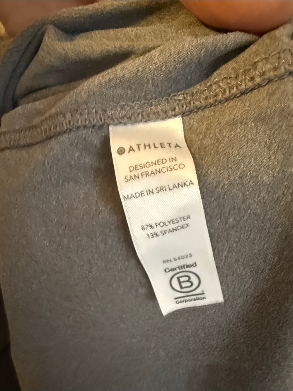 Athleta Gray Racerback Performance Tank - Picture 4 of 4